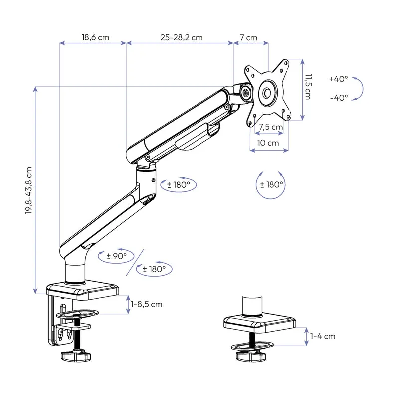 Braço Articulado para Monitor Elements Aice